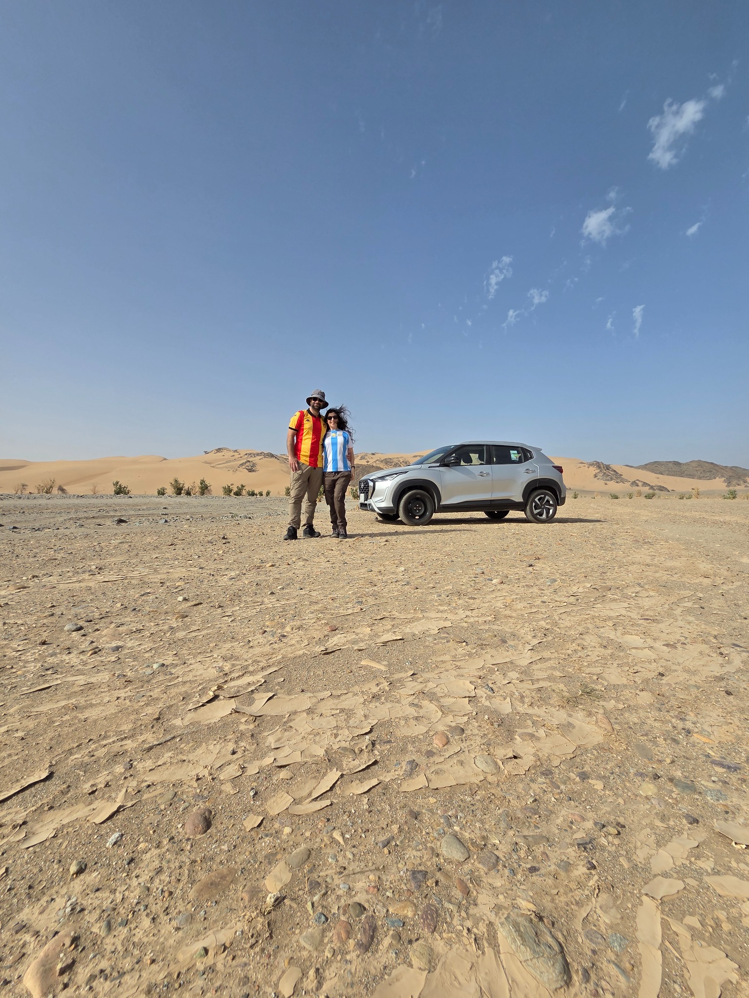 Dunas junto a la ruta costera, durante una de nuestras paradas.