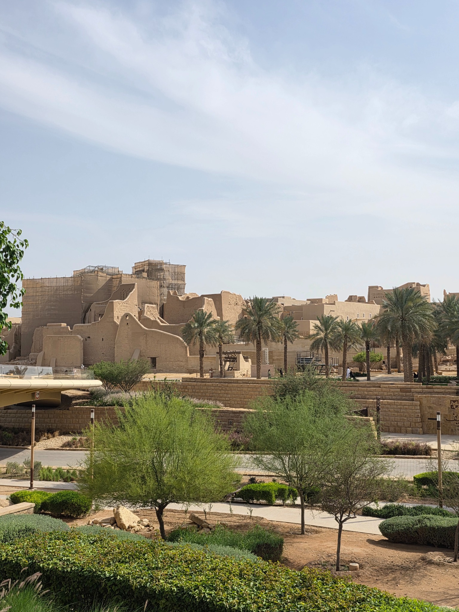 Panorama de las construcciones de tierra de Diriyah.