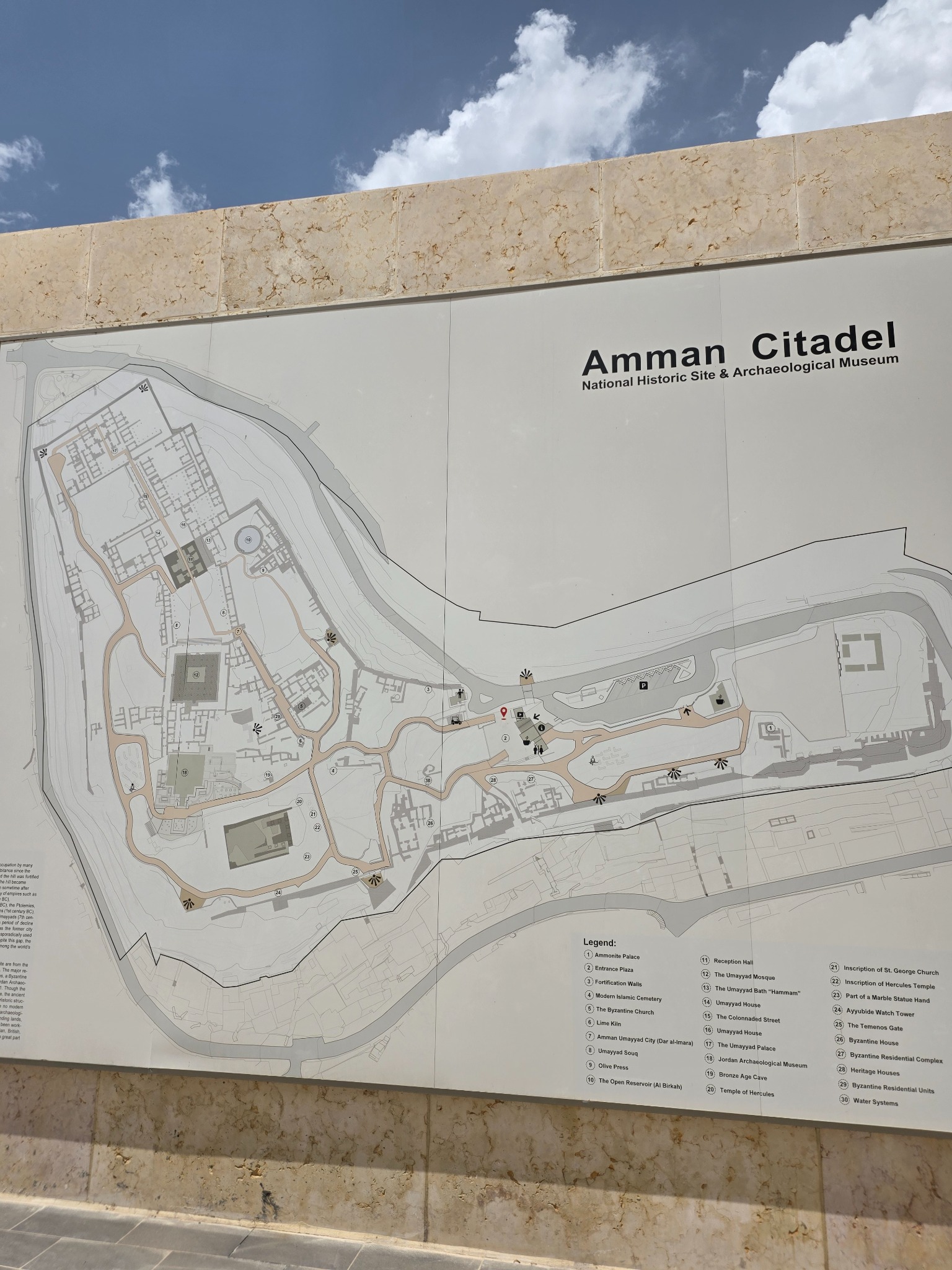 La Ciudadela de Ammán, uno de los puntos históricos de la capital.