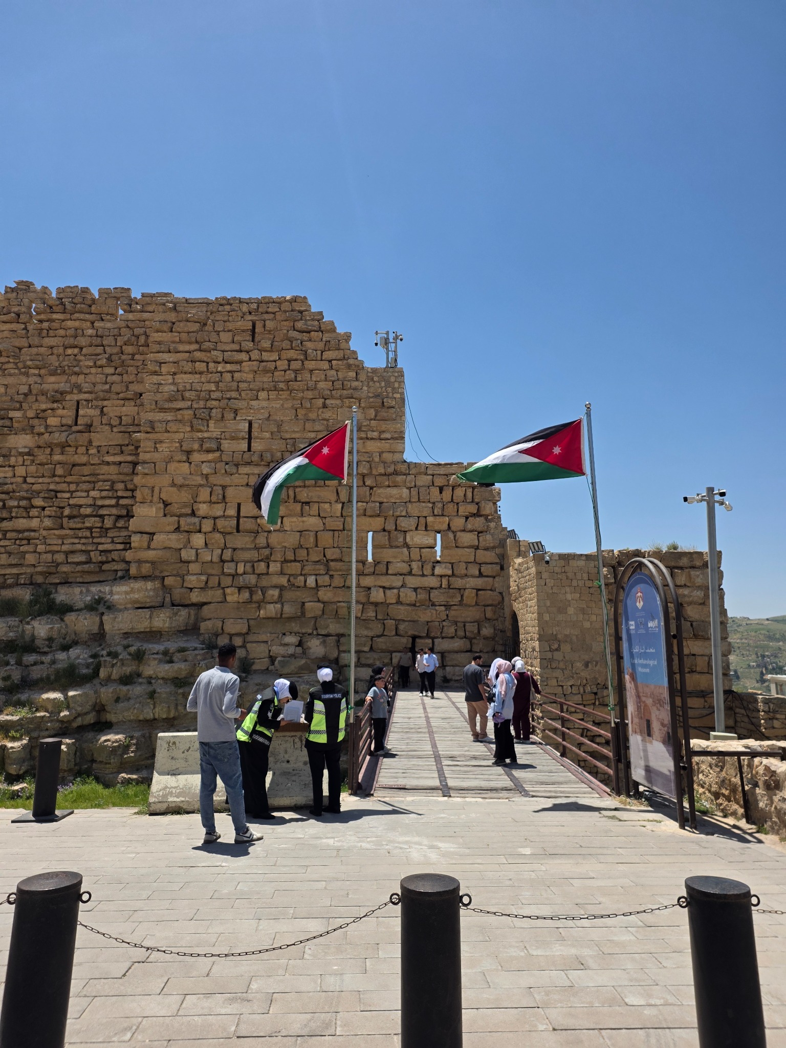 La entrada al castillo de Kerak.