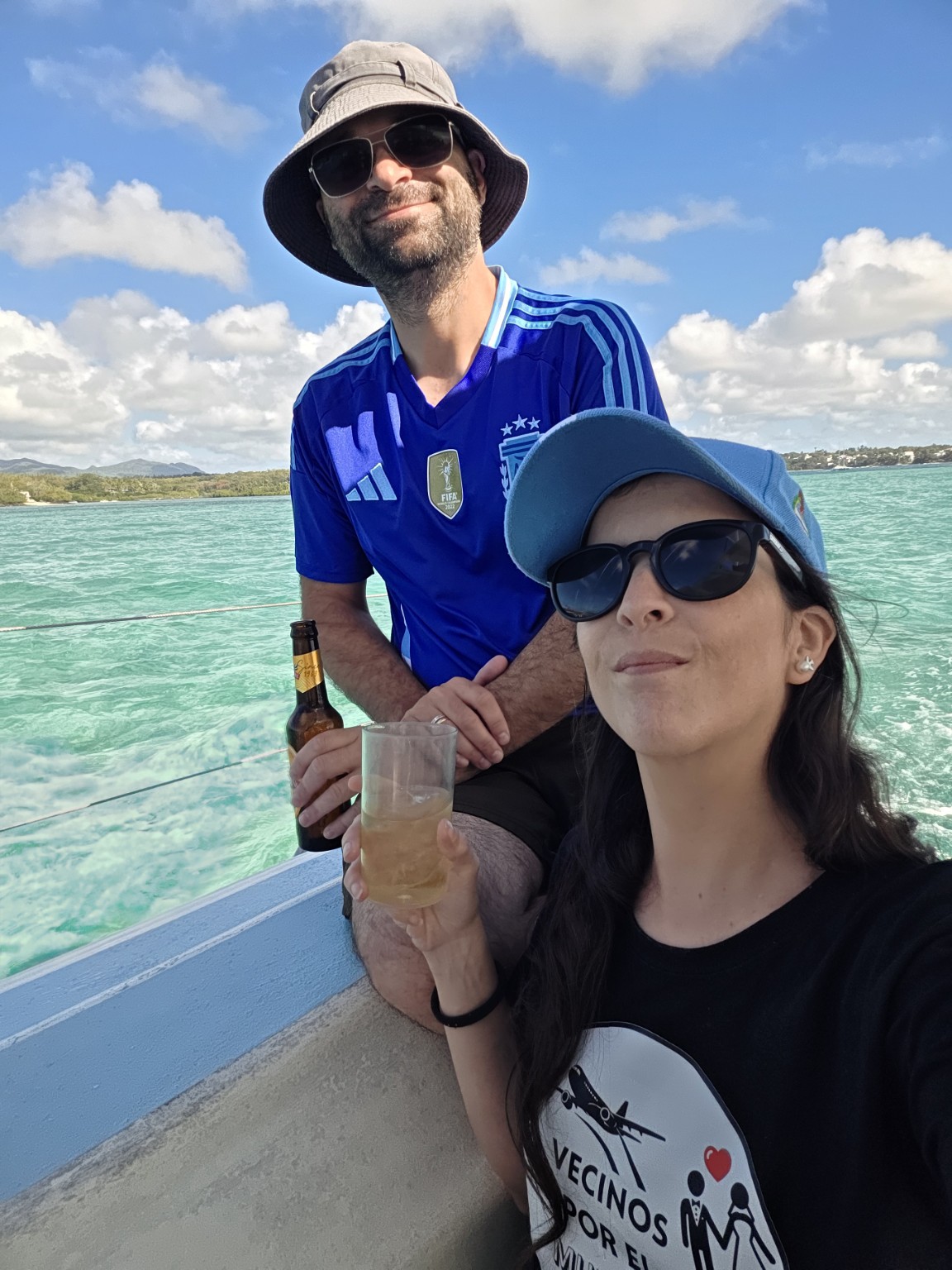 Bebidas servidas durante la excursión.