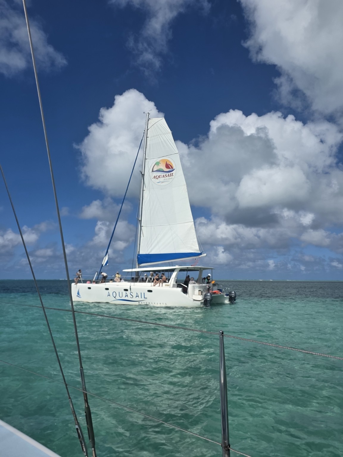 El catamarán de la excursión por el Índico.